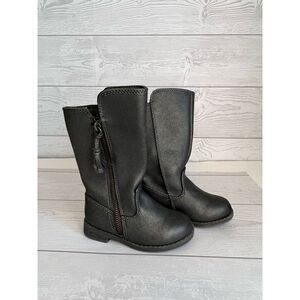 Toddler girls’ Target charcoal gray knee high boots Size 6